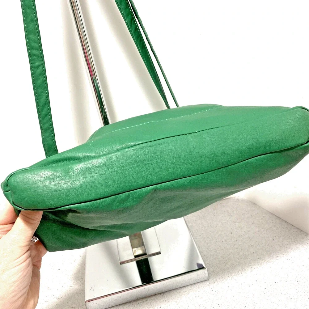 NWT Marc Fisher Green Shoulder Bag Crossbody Purse Soft Faux Leather Designer